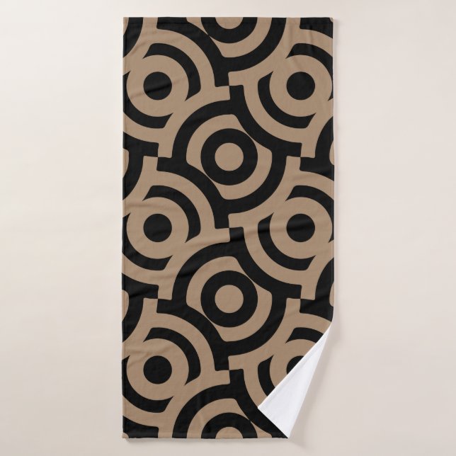 Damask Fabric Decorative Print Bath Towel (Bath Towel)