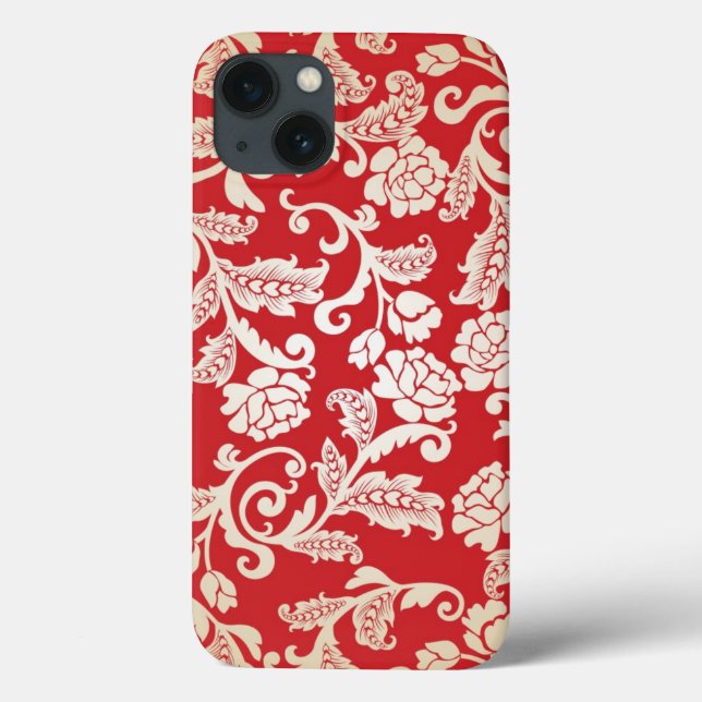 Damask floral background pattern Case-Mate iPhone case (Back)