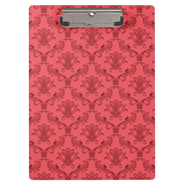 Damask floral pattern clipboard (Front)