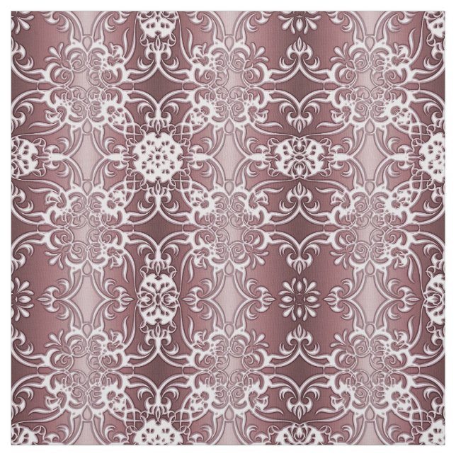 damask floral pattern fabric (Swatch)
