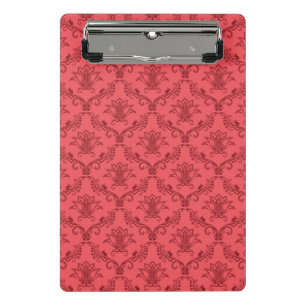 Damask floral pattern mini clipboard