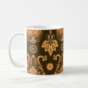 Damask Floral: Seamless Vintage Style Coffee Mug