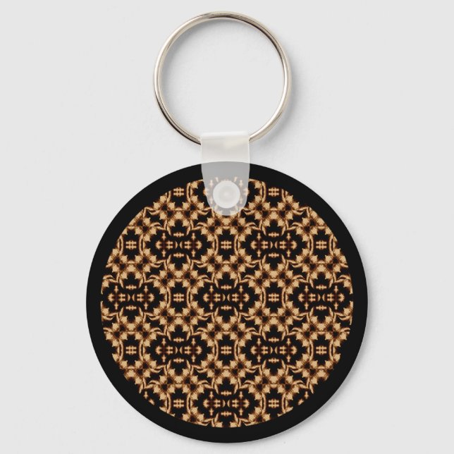 Damask French Lace Key Ring (Front)