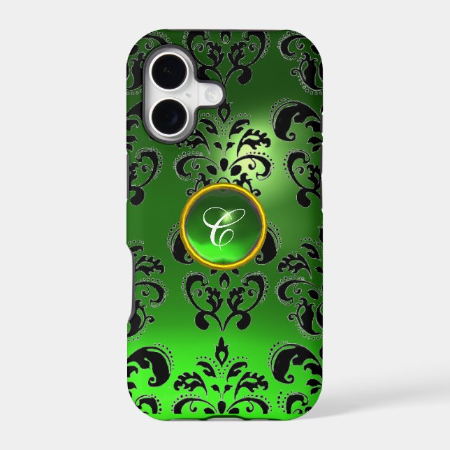 DAMASK GEM MONOGRAM green (Back)