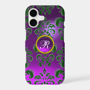 DAMASK GEM MONOGRAM purple