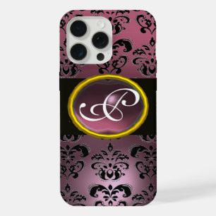 DAMASK GEM MONOGRAM Purple Amethyst iPhone 15 Pro Max Case