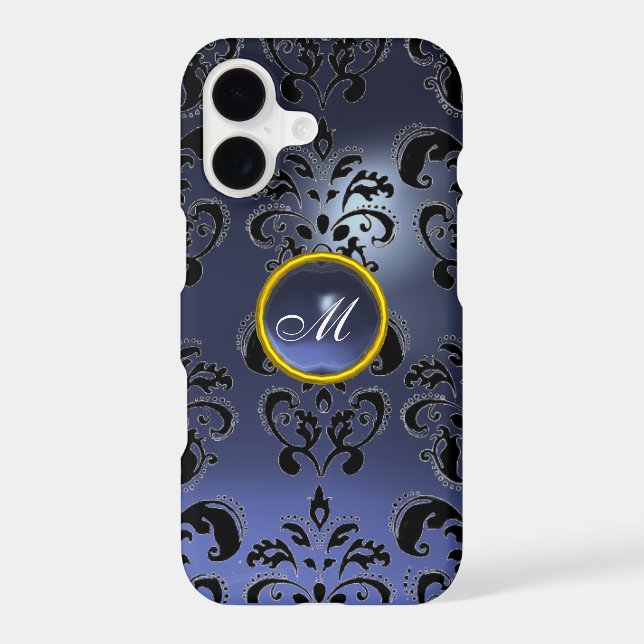 DAMASK GEM MONOGRAM purple dark (Back)