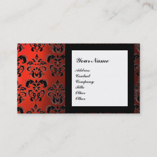 DAMASK GEM STONE MONOGRAM,2 topaz ,violet Business Card