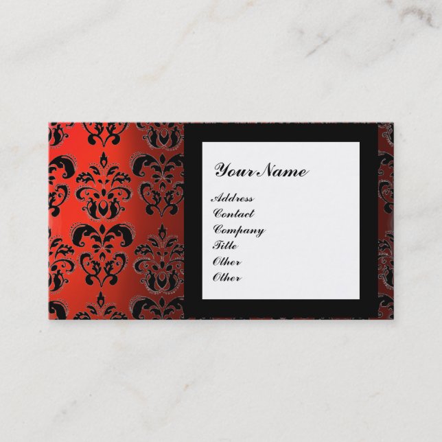 DAMASK GEM STONE MONOGRAM,2 topaz ,violet Business Card (Front)