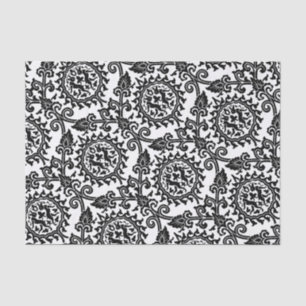 Damask Hare Pattern Tissue Paper