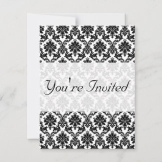 Damask home decor invitation