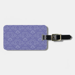 Damask in Blue Luggage Tag