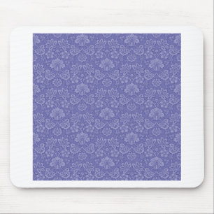 Damask in Blue Mouse Pad