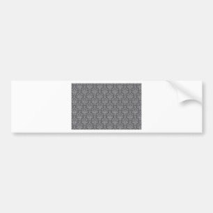 Damask in Grey Bumper Sticker