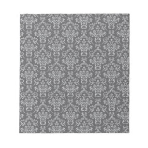 Damask in Grey Notepad