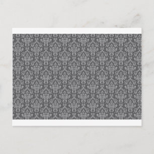 Damask in Grey Postcard
