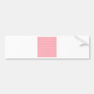 Damask in Pink Bumper Sticker