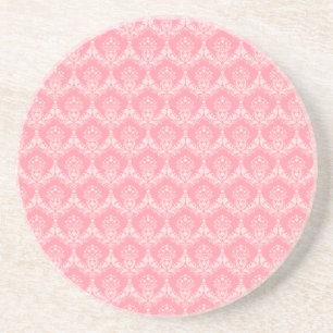 Damask in Pink Coaster
