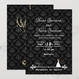 Damask Invitation