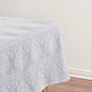 Damask Light Blue Tablecloth