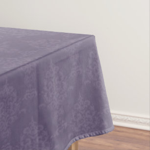 Damask Lighter and Darker Purple Tablecloth