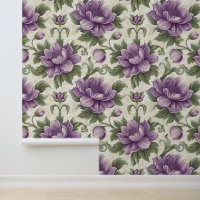 Damask luxury texture of purple viola blossom
