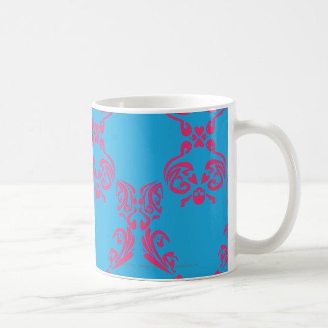 Damask Magenta-Aqua Coffee Mug (Right)