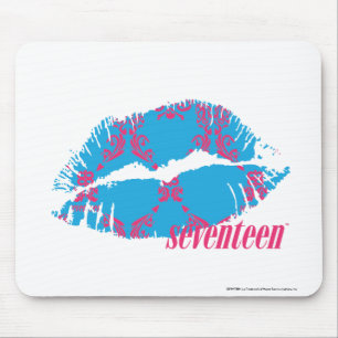 Damask Magenta-Aqua Mouse Pad