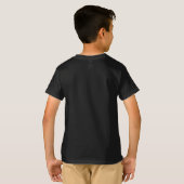 Damask Monogram in Elegant Grey and Black T-Shirt (Back Full)
