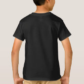 Damask Monogram in Elegant Grey and Black T-Shirt (Back)