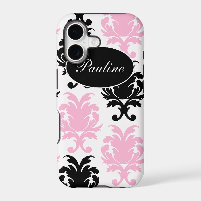 Damask Monogram iPhone 5S Cases (Back)