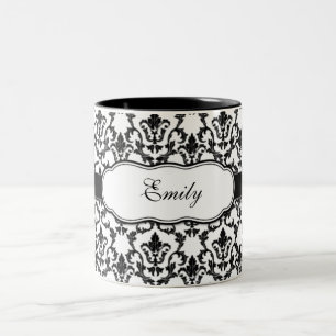 Damask Mug Add Your Name