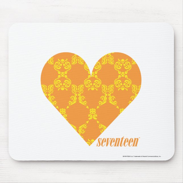 Damask Orange-Yellow 2 Mouse Pad (Front)