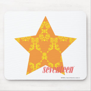 Damask Orange-Yellow 3 Mouse Pad