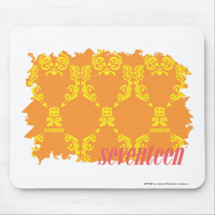 Damask Orange-Yellow 4 Mouse Pad