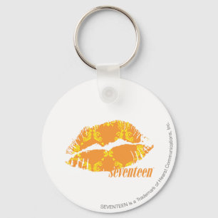 Damask Orange-Yellow Key Ring