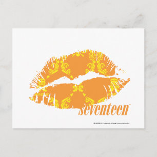 Damask Orange-Yellow Postcard