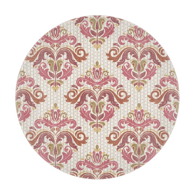Damask orient colourful vintage. cutting board (Front)