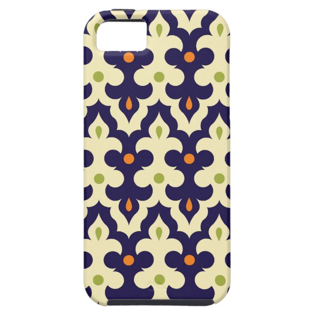 Damask paisley arabesque Moroccan pattern girly Case-Mate iPhone Case (Back)