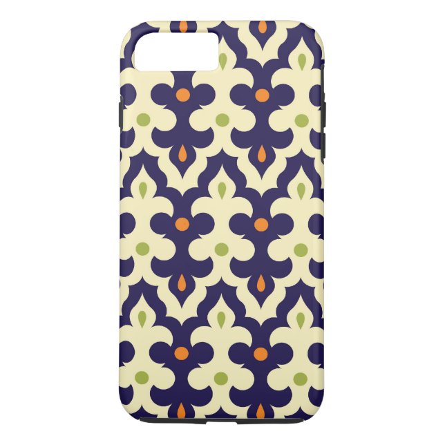 Damask paisley arabesque Moroccan pattern girly Case-Mate iPhone Case (Back)
