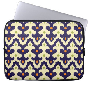 Damask paisley arabesque Moroccan pattern girly Laptop Sleeve