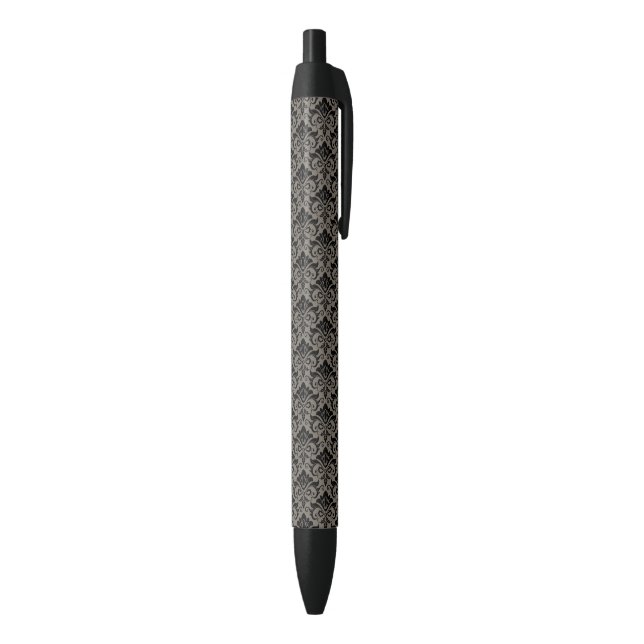 Damask Pattern 2 Black Ink Pen (Bottom (Vertical))
