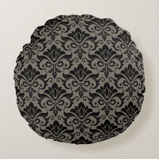 Damask Pattern 2 Round Cushion (Front)
