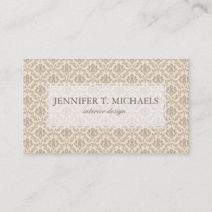 Damask pattern 3 business card