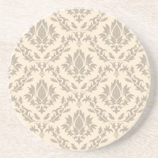Damask pattern 3 coaster (Front)