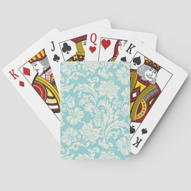 Damask Pattern 3 Playing Cards (Back)