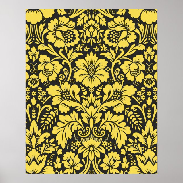 Damask Pattern 3 Poster (Front)