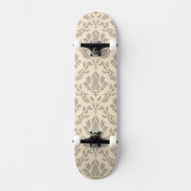 Damask pattern 3 skateboard (Front)
