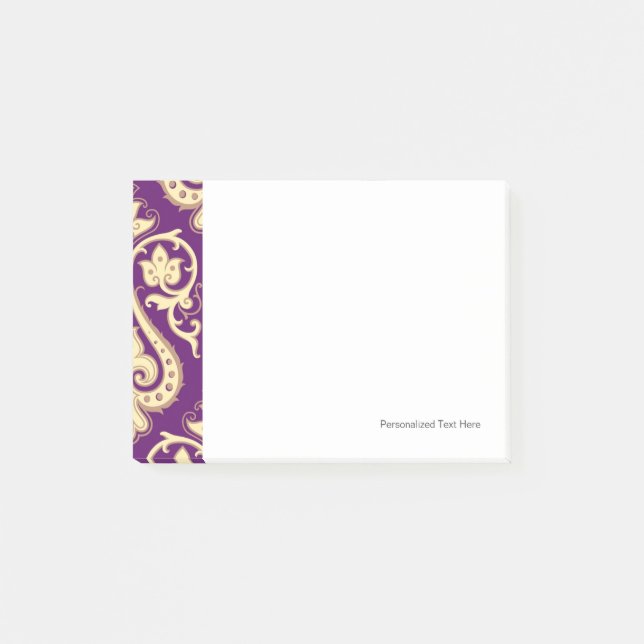 Damask Pattern 4 Post-it Notes (Front)