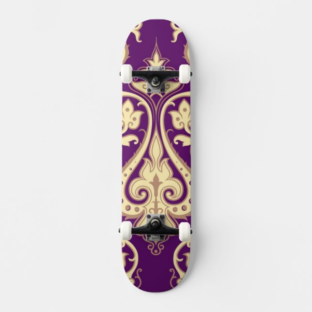 Damask Pattern 4 Skateboard (Front)